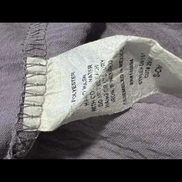 See You Monday crepe Slip Dress Small Casual knee Twist Front Boho Flowy Lilac - Picture 5 of 5